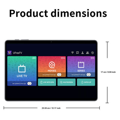 Ufree Streaming tablet M3/M1   12-inch/11-inch tablet PC with 5G dual-band Wi-Fi 6 and Android 14/15 operating system.