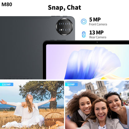 Ufree Streaming tablet M60/M80 11-inch /12- inch tablet  with a keyboard, mouse, protective case, stylus, octa-core processor, 8000mAh battery,  IPS high-definition display, and supports WiFi 5G dual-band  Android 15 operating system