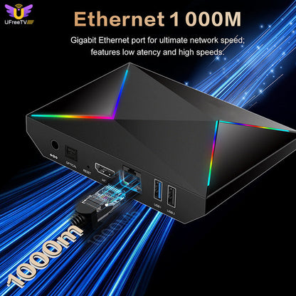 UFREE TV BOX R69 plus, caja de transmisión inteligente para TV 8K/4K HDR - Android 14.0 