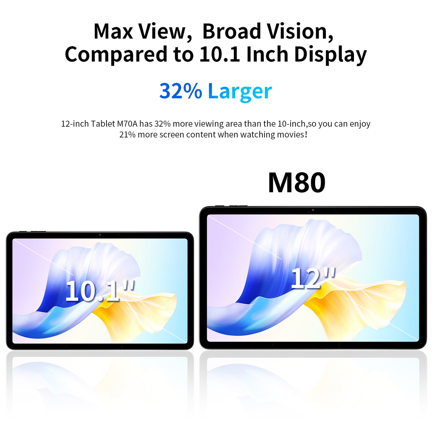 Ufree Streaming tablet M60/M80 11-inch /12- inch tablet  with a keyboard, mouse, protective case, stylus, octa-core processor, 8000mAh battery,  IPS high-definition display, and supports WiFi 5G dual-band  Android 15 operating system