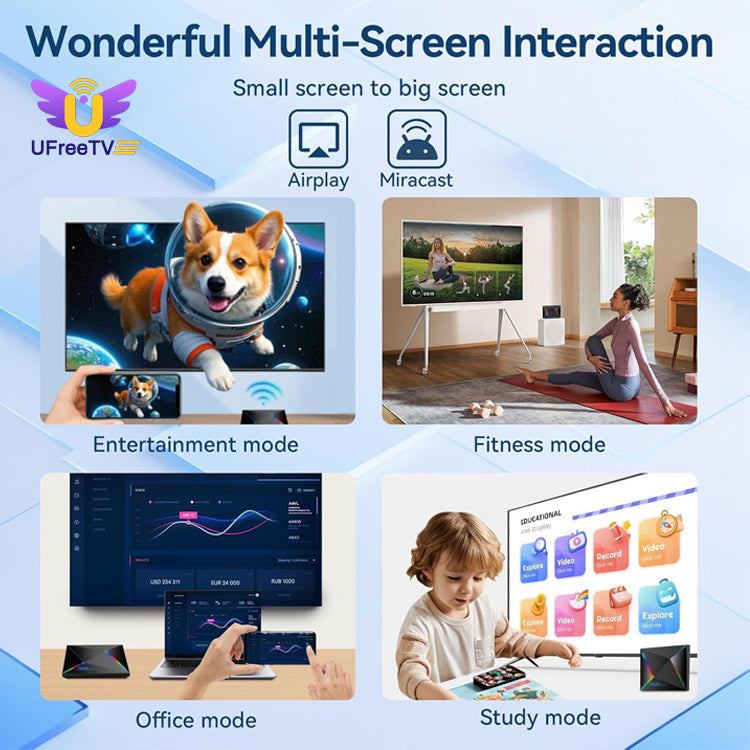 UFREE TV BOX R69 plus, caja de transmisión inteligente para TV 8K/4K HDR - Android 14.0 