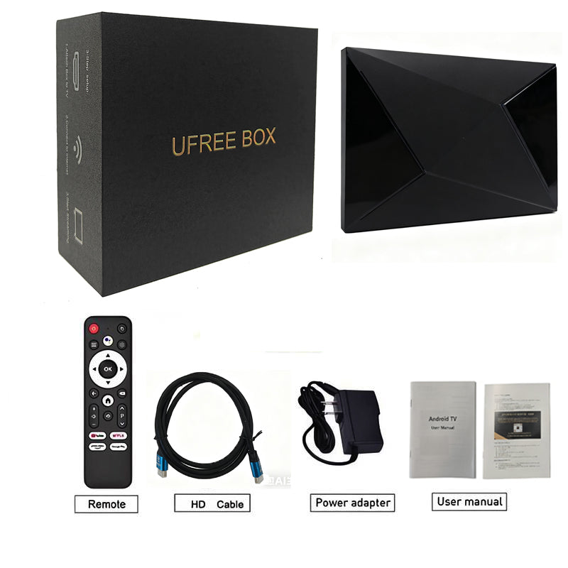 UFREE TV BOX  R69 plus smart  Streaming Box For TV  8K/4k HDR-Android 14.0