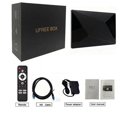 UFREE TV BOX  R69 plus smart  Streaming Box For TV  8K/4k HDR-Android 14.0