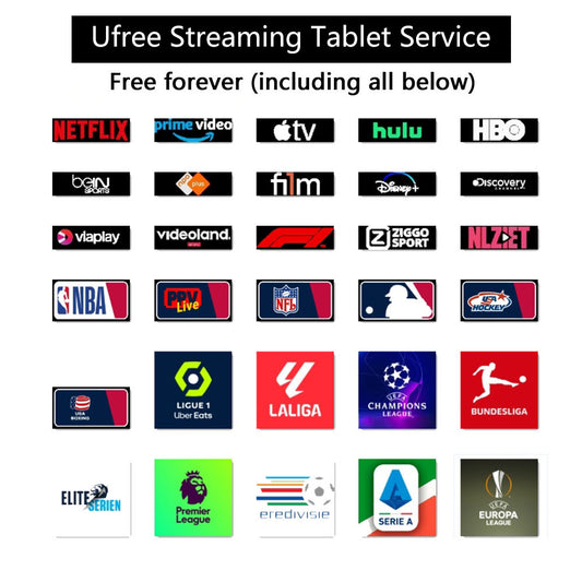 Ufree Streaming tablet M3/M1   12-inch/11-inch tablet PC with 5G dual-band Wi-Fi 6 and Android 14/15 operating system.